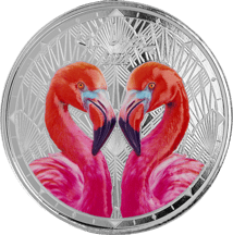 1 Unze Silber EC8 St. Lucia Flamingos 2024 (Auflage: 500)