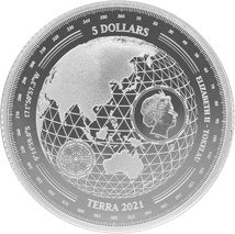 1 Unze Silber Globus 2021 (Auflage: 30.000)