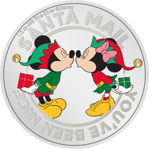 1/2 Unze Silber Disney Weihnachtsmünze 2022 PP (Auflage: 2.022)