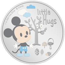 1 Unze Silber Disney Baby Little Hugs Junge 2024 (Auflage: 2.024 | Polierte Platte | coloriert)