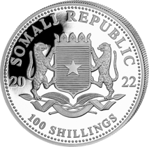 1 Unze Silber Somalia Elefant 2023 Motiv (PM: ANA | Auflage:1000 | Jahrgang 2022)