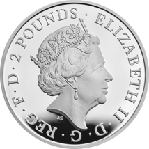 1 Unze Silber Tudor Beasts Yale of Beaufort 2023 PP (Auflage: 6.000 | Polierte Platte)