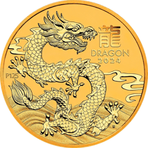 10 Unze Gold Lunar III Drache 2024