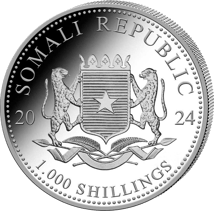 10 Unze Silber Somalia Elefant 2024