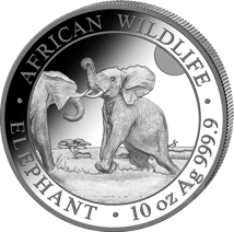 10 Unze Silber Somalia Elefant 2024