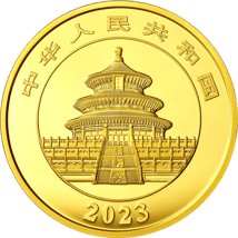 100g Gold China Panda 2023 PP (Auflage: 20.000 | Polierte Platte)