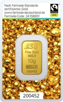 10g Goldbarren Argor Heraeus (Fairtrade)