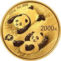 150g Gold China Panda 2022 PP (Auflage: 10.000 | Polierte Platte)