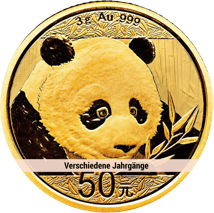 15g Gold China Panda (Umlaufware | verschiedene Jahrgänge)