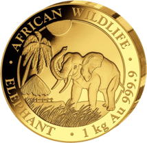 1kg Goldmünze Somalia Elefant 2017 PP (Auflage: 1 Stück)