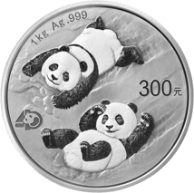 1kg Silber China Panda 2022 PP (Polierte Platte | Auflage: 20.000)