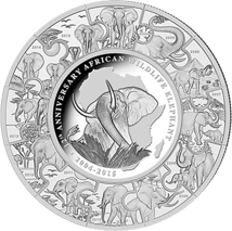 1kg Silber Somalia Elefant 2015 PP (Limited Puzzle Edition | Auflage: 215)