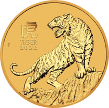2 Unze Gold Lunar III Tiger 2022