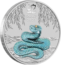 2 Unze Silber Lunar III Schlange 2025 (Auflage: 10.000)