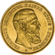 20 Mark Preussen Friedrich III Goldmünze