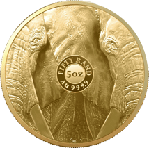 5 Unze Gold Big Five II Elefant 2021 (Auflage: 50 | 2. Motiv | im Etui)