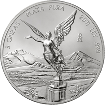 5 Unzen Silber Mexiko Libertad 2012