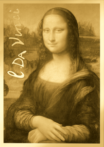 Gold Leonard Da Vinci Mona Lisa Münze