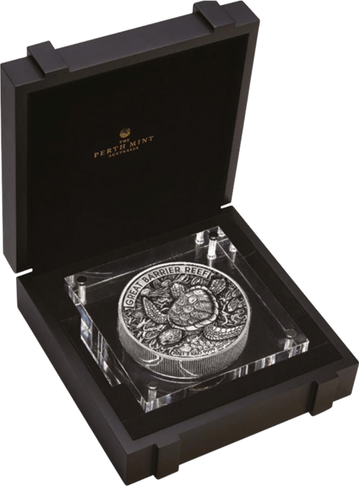 2kg Silber Great Barrier Reef 2021 (Auflage: 200 | Antik Finish | High Relief | inkl. Etui)