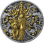 1 Unze Silber Durga Hindu Göttin 2025 (Auflage: 999 | High Relief | teilvergoldet | Polierte Platte)