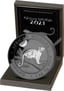 1kg Silber African Wildlife Leopard 2021 Black Edition (Auflage: 100 | platiniert)