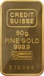 50g Goldbarren Credit Suisse
